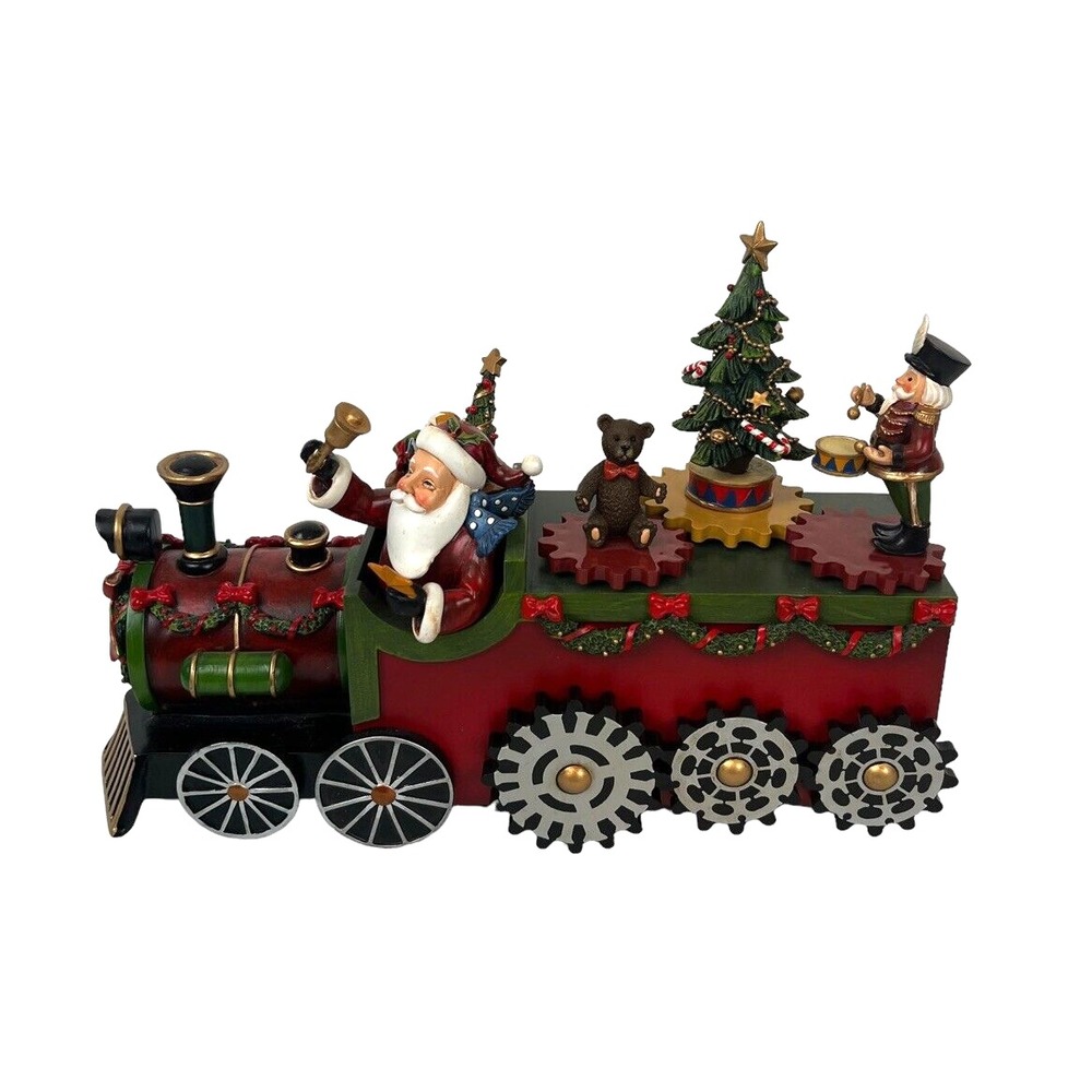 Roman Musical Christmas Train 2012 Santa Claus Spinning Wheels Toys Tree
